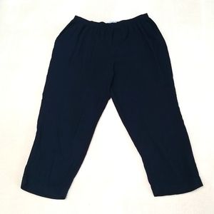 Black crepe rayon pants